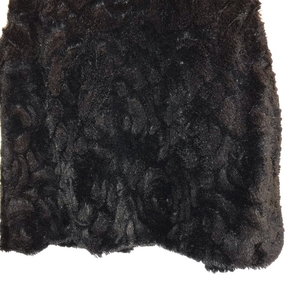 BETSEY JOHNSON Faux Fur Vest Black Fuzzy Leopard Lined size XL  BARBIECORE - Picture 11 of 14